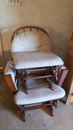 Rocking chair with foot stool