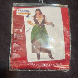 NEW California Costumes “Tavern Maiden” – Adult Plus Size (2X) – Sealed Bag