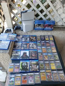 31 Graded CGC Pokémon Cards for $2200! Firm plus $1000! On PS5 Slim 2nd edition Combo. All for $3200! Or Trade all for Car with paperwork