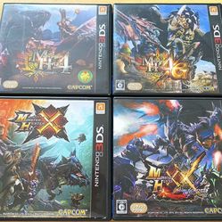 Monster Hunter 4 4G Cross double cross x xx lot Nintendo 3DS Japanese Complete