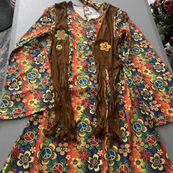 Girls Hippie Halloween Costume 