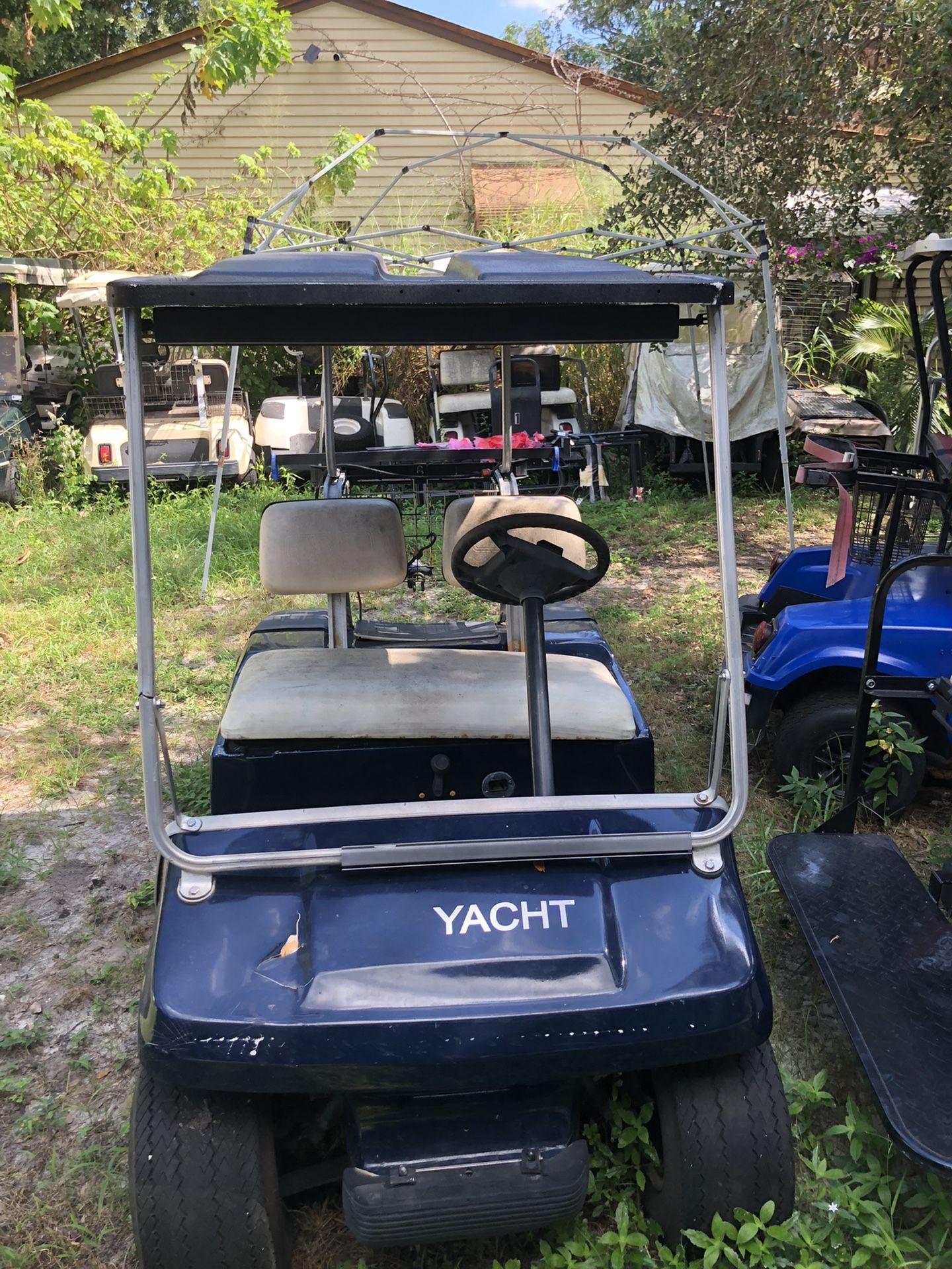 Lot Of 10 Running Golf Carts! All Run! Need tlc. Start Your Own Business Today! 