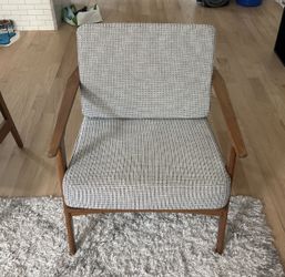 Accent Lounge Chair With Foot Rest 