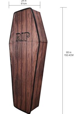 HALLOWEEN COLLAPSIBLE COFFIN, ASHLAND (50% OFF SALE)