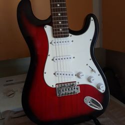Electric guitar With Amp And Cord 