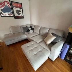 Grey Sectional With Chaise