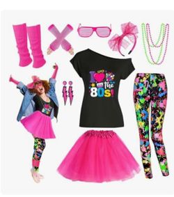 80s Costume Set with Accessories