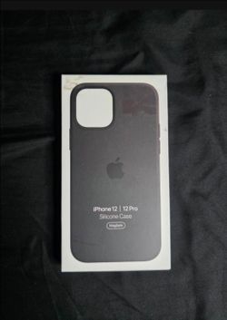 Apple iPhone 12 pro silicon case black color