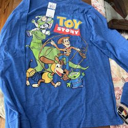 New Disney Toy Story Children XL Long Sleeve Shirt New With Tags