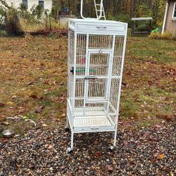 Bird Cage And Toys And Bowls 
