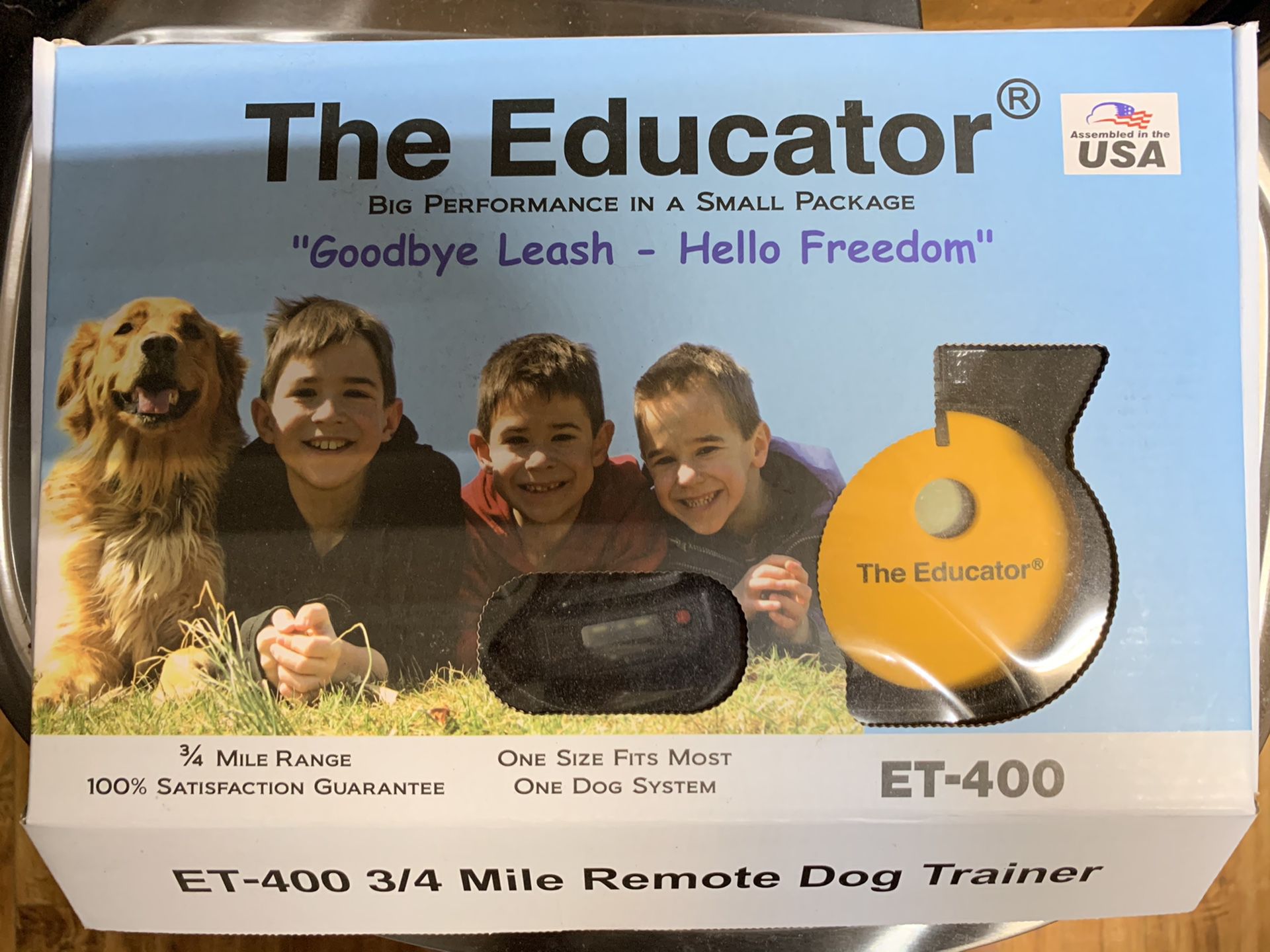 Educator dog shock collar