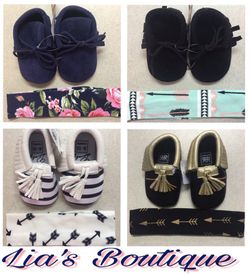 Baby Girl Moccasins Sets 🎁