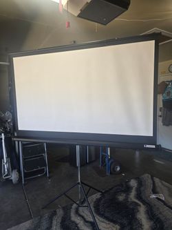 Standing projector screen