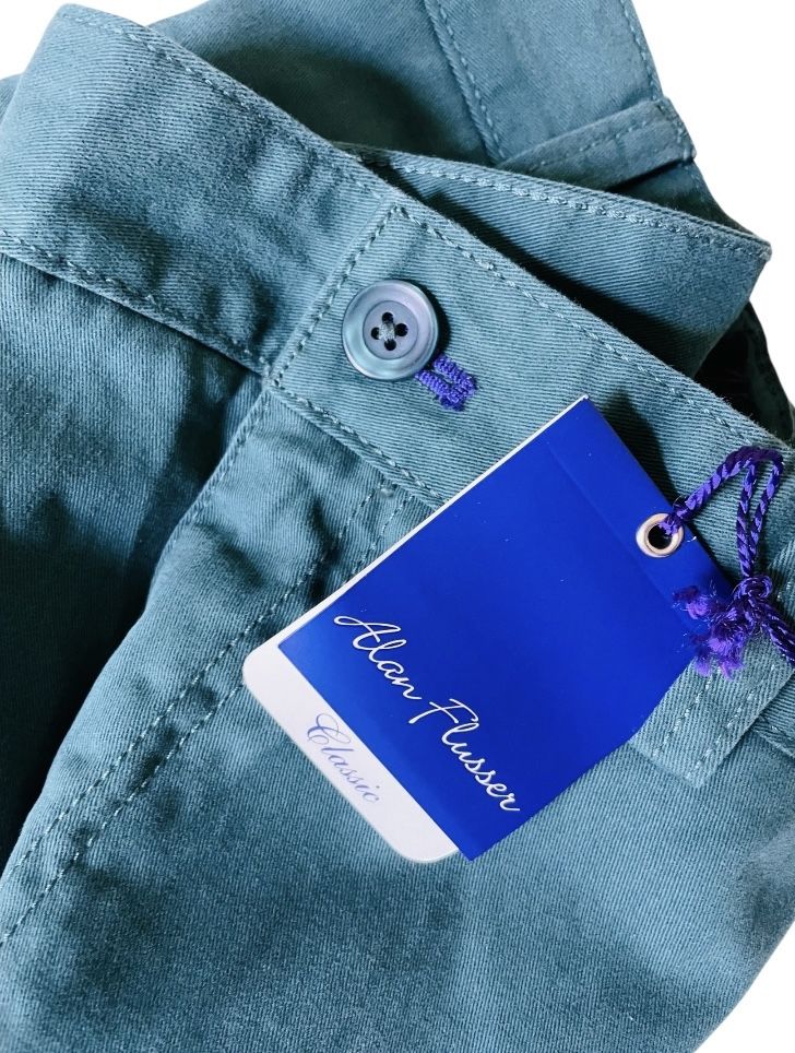 Alan Flusser Classic Fit Flat Front Elegant Comfortable Designer Golf Pants NEW!