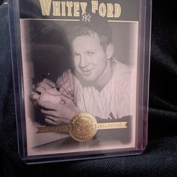 Exclusive Whitey Ford HOF Baseball Card