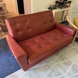 Red Leather Couch