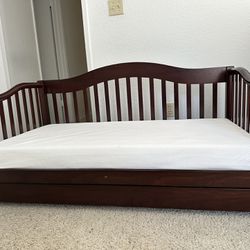 Toddler Day Bed  With Mattress (Dream On Me Toddler Day Bed In Espresso)