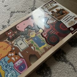 Farm A-z New Wooden Learning Toy