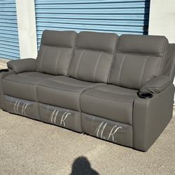 Brand New Gray Couch And Loveseat Living Room Sofa Set