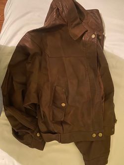 Women leather jacket