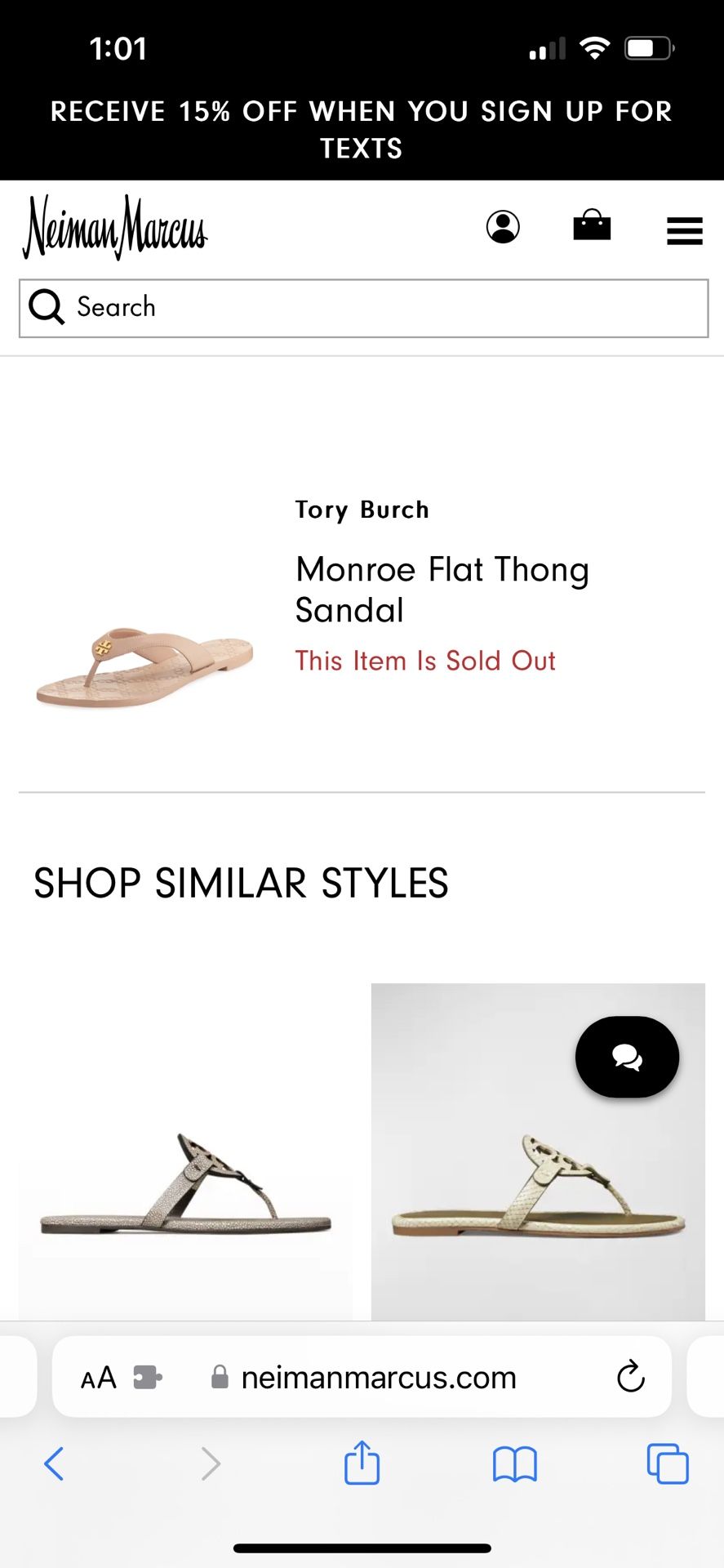 Tory burch hotsell monroe sale