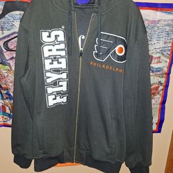 Philadelphia Flyers L NHL G3 reversible hoodie jacket $75