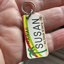 Hawaii “Susan” Key Ring Tag