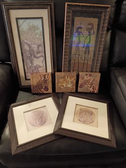 Collection of pictures,3 -4" partylite candle holders