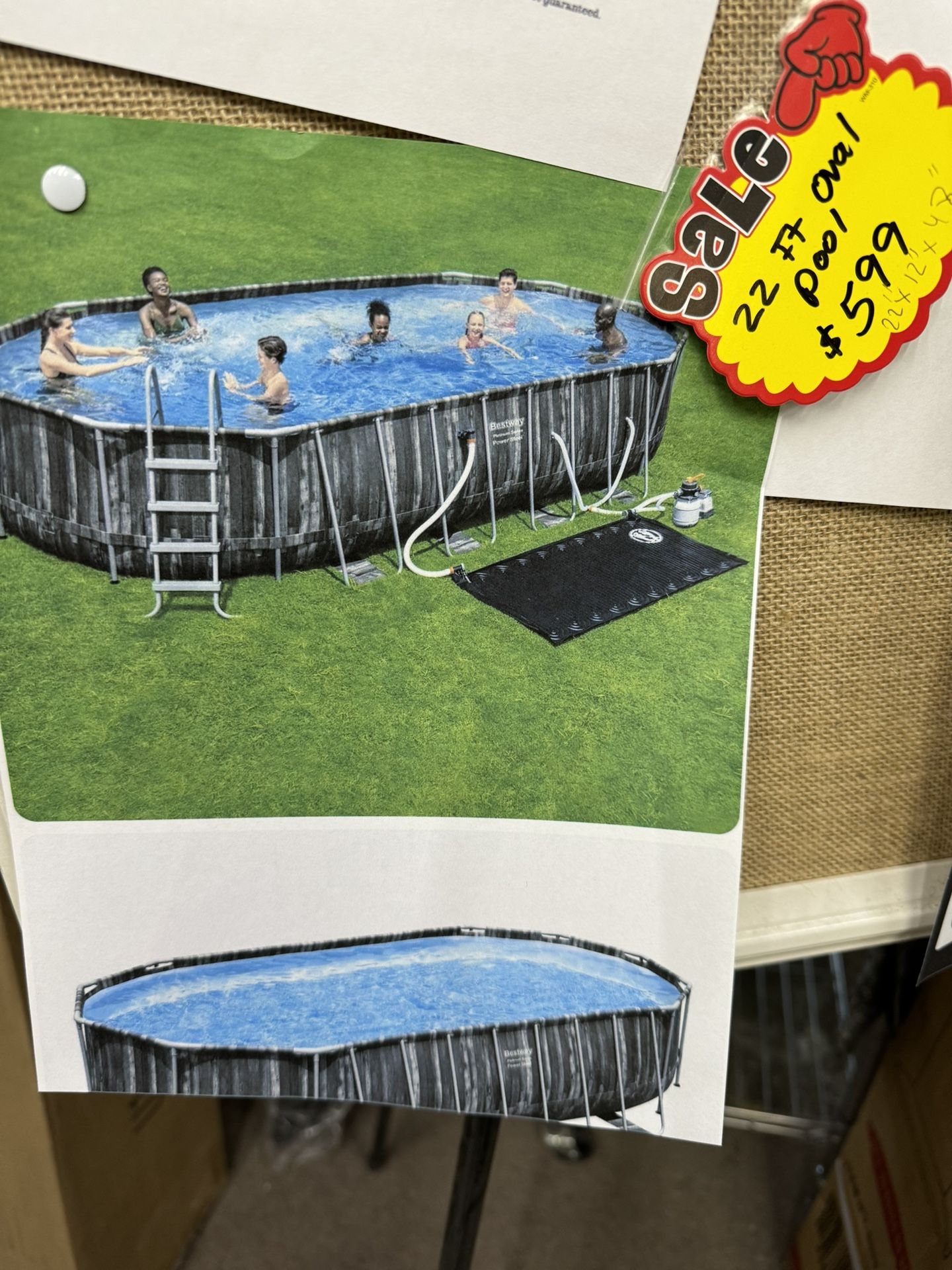 Big 22 Ft Above Ground Pool New