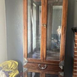 Wooden Cabinet With Light 