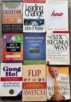 Lot of 9 Business and Self-Help Books
