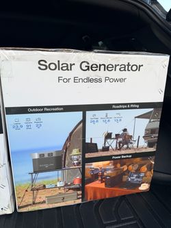 EcoFlow Solar Generator – New in Box - only 2 left