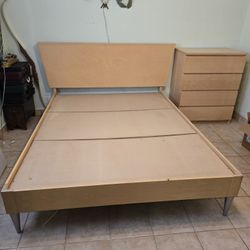 Queen Bedframe And Dresser 