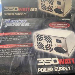 MASTER POWER 350 WATT ATX POWER SUPPLY NEW IN BOX