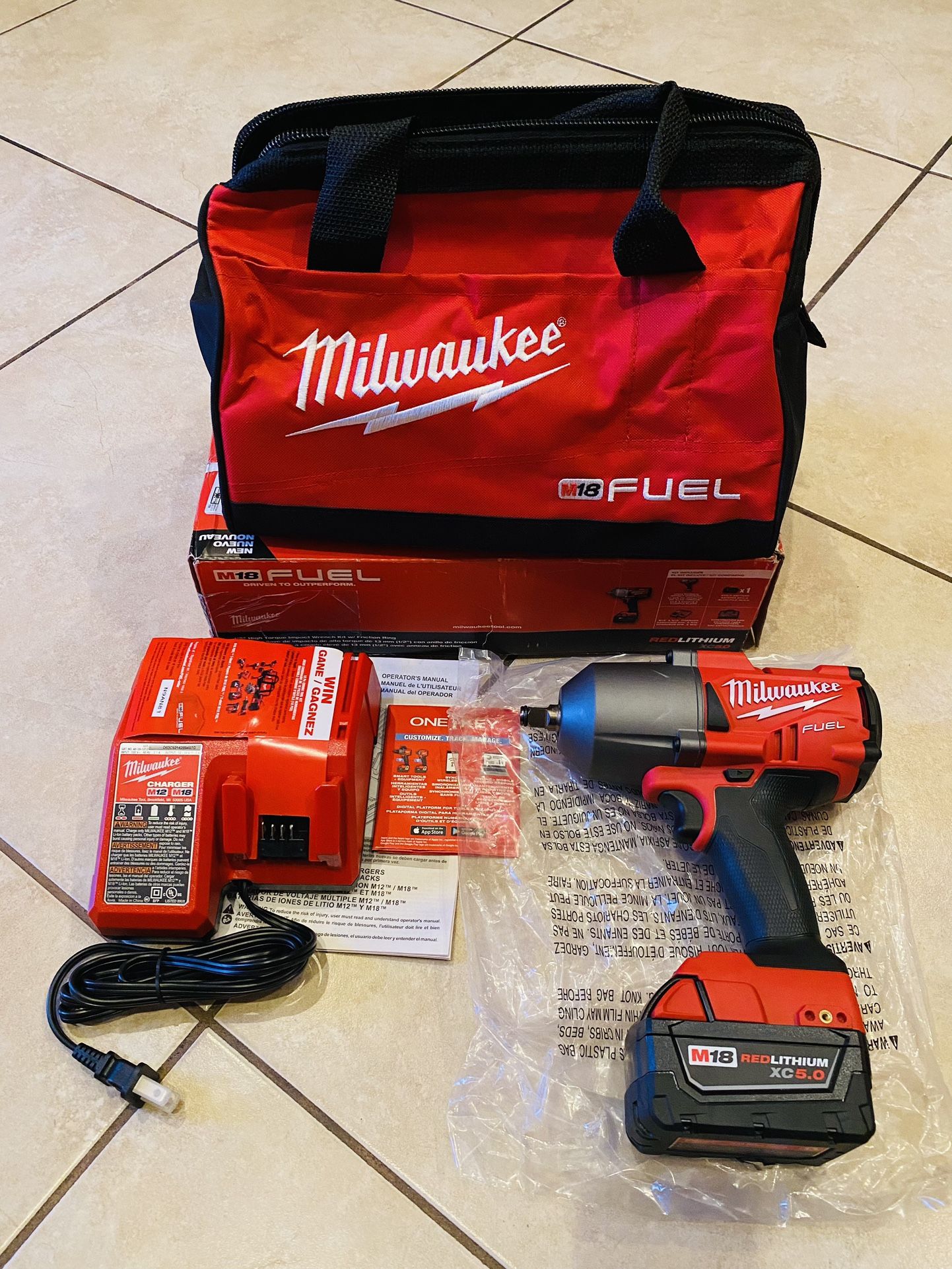 Milwaukee Fuel M18 1/2 High Torque Impact Wrench New $340 Firm