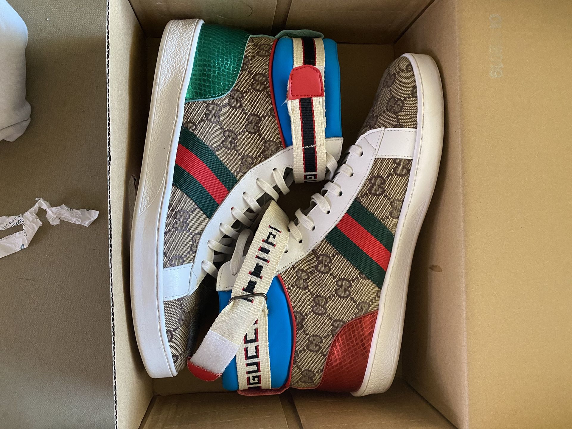 Gucci High Top Sneaker Shoes Size 11