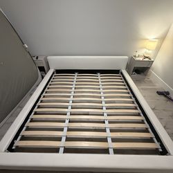 Vegan Leather King Size Bed Frame