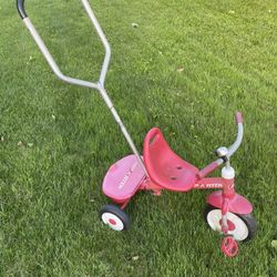 Radio Flyer Push Tricycle Trike Bike Bicycle