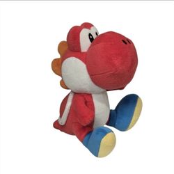 2015 Little Buddy Nintendo Super Mario Bros Red Yoshi Plush 7" Stuffed Animal