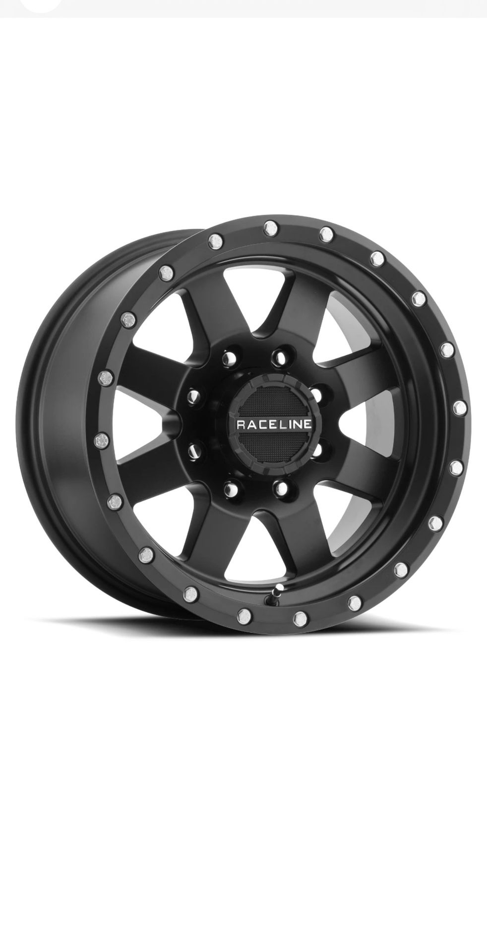 (Set Of 6)RACELINE DEFENDER TRAILER BLACK WHEEL 5x4.5