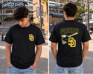 San Diego Padres T-Shirt Black Shaka wear custom