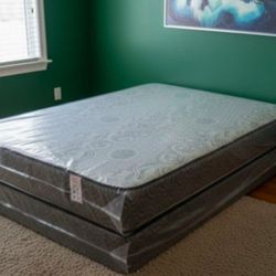 New QUEEN SIZE MATTRESS REGULAR WITH BOX SPRING SET COLCHONES NUEVOS QUEEN SIZE MATTRESS BED 