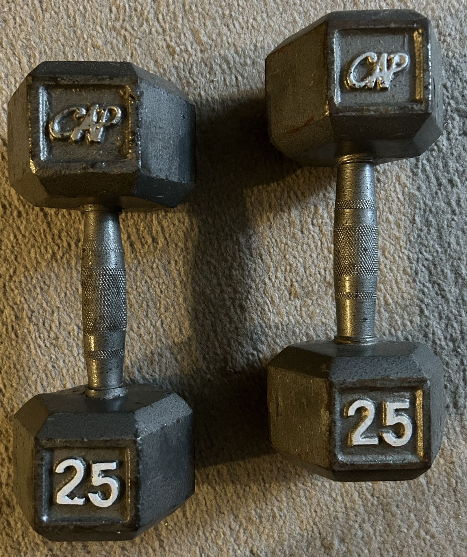 Pair of 25 LBS Dumbbells (**Read Description**)