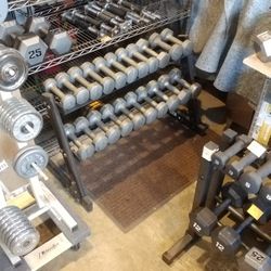 Dumbbells - Fixed Weights - 144 Pounds