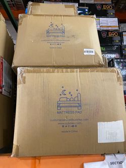 subrtex mattress pad / cover queen size hokway queen mattress fit 8-21 thick 6pcs available  New in box  $25