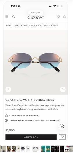 Cartier Classic C Motif Sunglasses