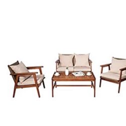 BEIGE 4 Piece Outdoor Set