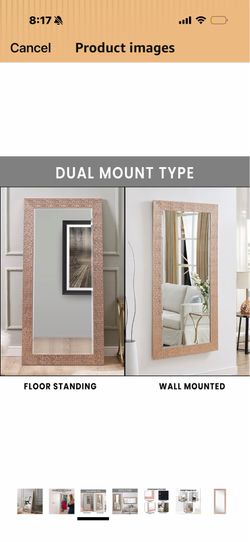 Rose gold mirror