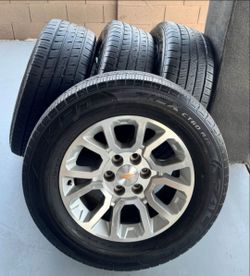 Great Set 👍 Chevy Silverado Tahoe Suburban 18" Wheels and Tires