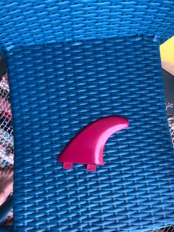 New red surfboard fin fcs